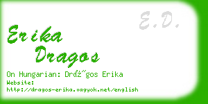 erika dragos business card